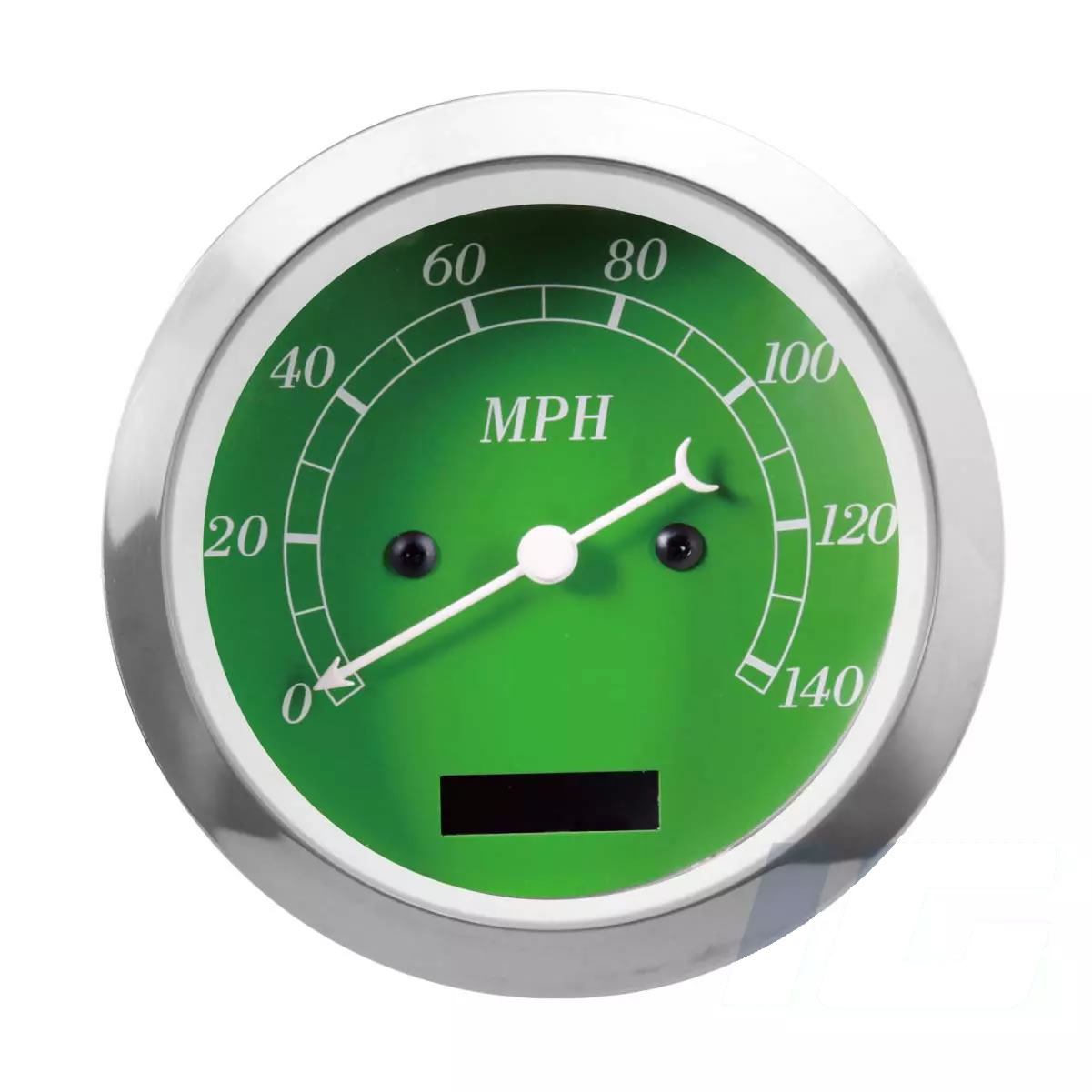85mm Green Face White Needle - Electrical Speedometer For Vintage Car
